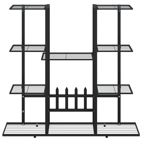vidaXL blomsterstativ 94,5x25x89 cm jern sort