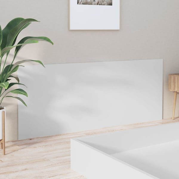 vidaXL Sengegavl hvit 200x1,5x80 cm konstruert tre