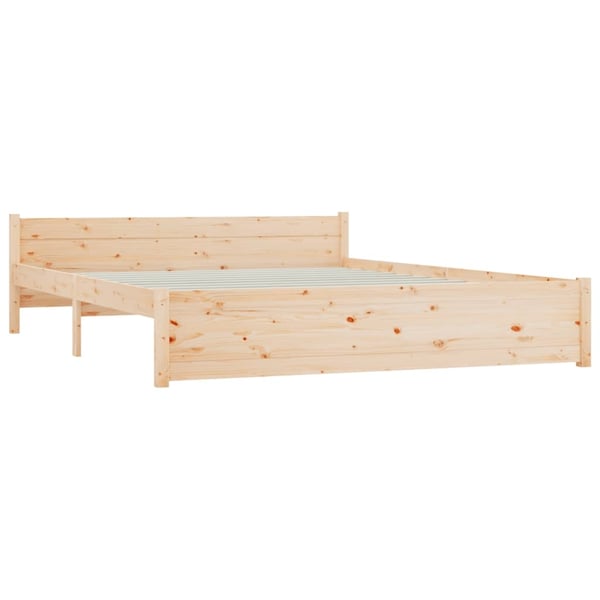 vidaXL Sengeramme heltre 140x190 cm