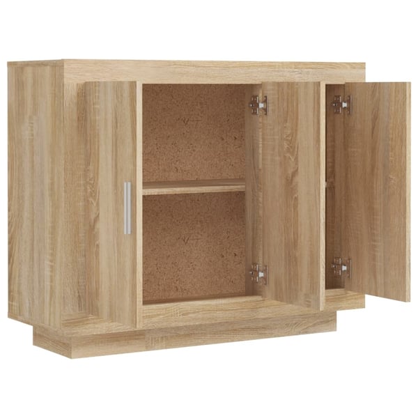 vidaXL skænk 92x35x75 cm konstrueret træ sonoma-egetræsfarve
