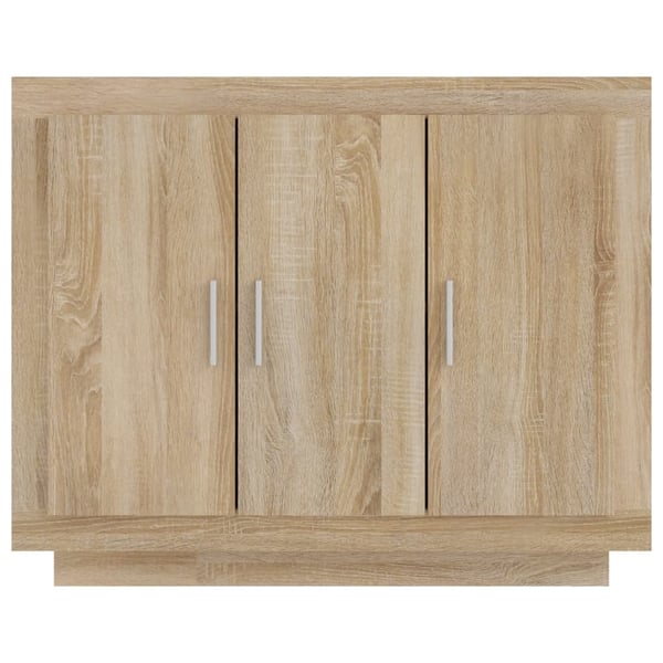 vidaXL skænk 92x35x75 cm konstrueret træ sonoma-egetræsfarve
