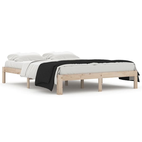 vidaXL Sengeramme heltre 150x200 cm King Size