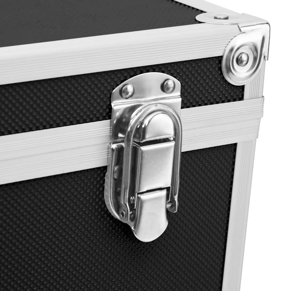 vidaXL makeupkuffert 37 x 24 x 40 cm sort aluminium