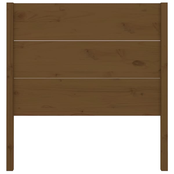 vidaXL Sengegavl honningbrun 81x4x100 cm heltre furu