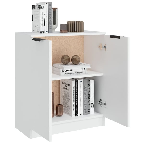 vidaXL Skjenk hvit 60x30x70 cm konstruert tre