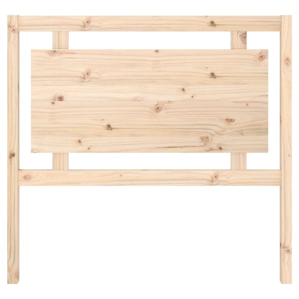 vidaXL Sengegavl 105,5x4x100 cm heltre furu