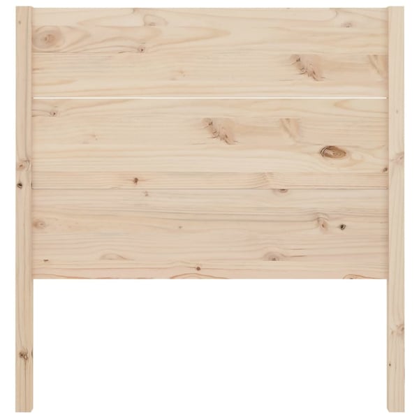 vidaXL Sengegavl 106x4x100 cm heltre furu