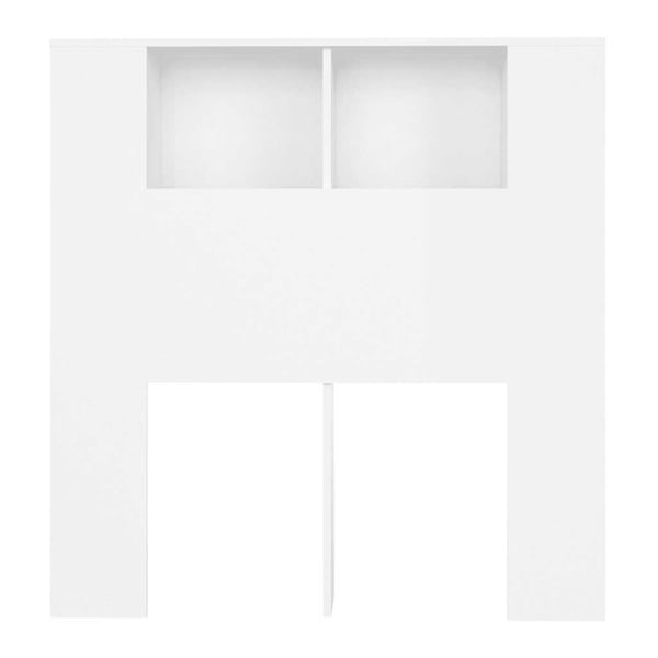 vidaXL sengegavl med opbevaring 100x18,5x104,5 cm hvid