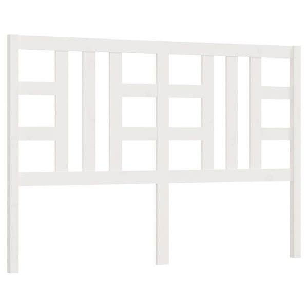 vidaXL Sengegavl hvit 156x4x100 cm heltre furu