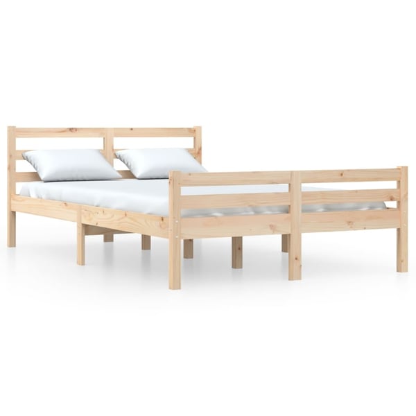 vidaXL Sengeramme heltre 140x190 cm
