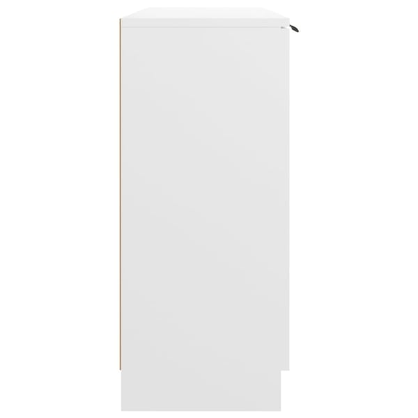 vidaXL Skjenk hvit 90,5x30x70 cm konstruert tre