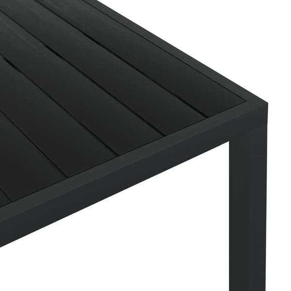 vidaXL spisebordssæt til haven 7 dele med hynder polyrattan grå