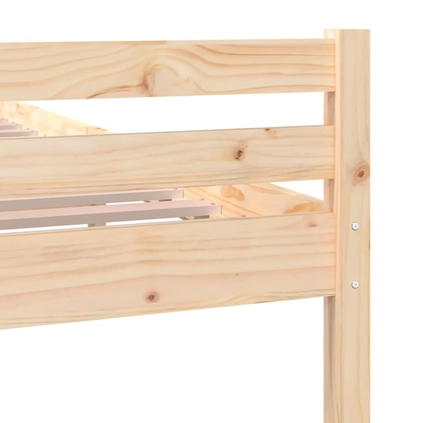 vidaXL Sengeramme heltre 200x200 cm