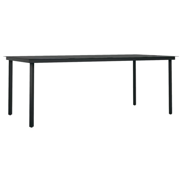 vidaXL spisebordssæt til haven 7 dele med hynder polyrattan og glas