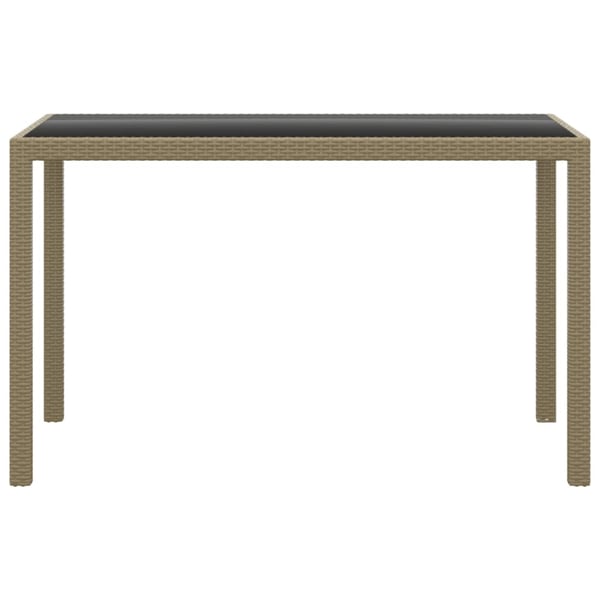 vidaXL spisebordssæt til haven 3 dele med hynder polyrattan beige