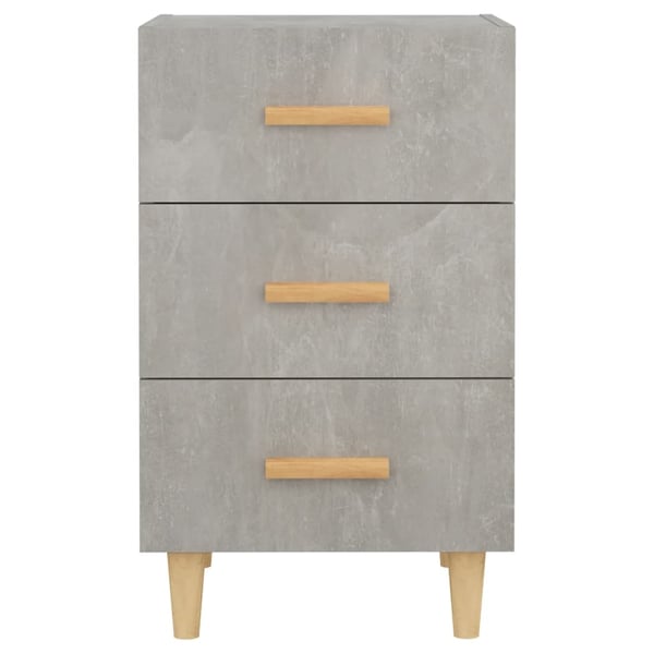 vidaXL Nattbord betonggrå 40x40x66 cm konstruert tre