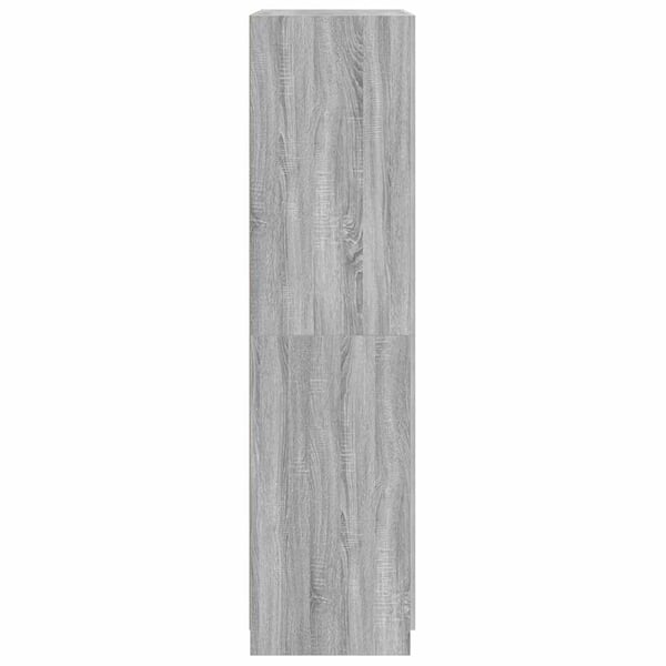 vidaXL Garderobe grå sonoma 90x52x200 cm konstruert tre
