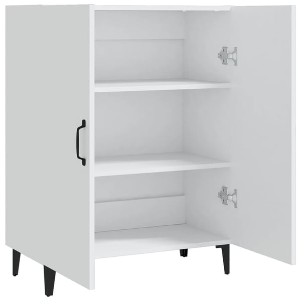 vidaXL Skjenk hvit 70x34x90 cm konstruert tre