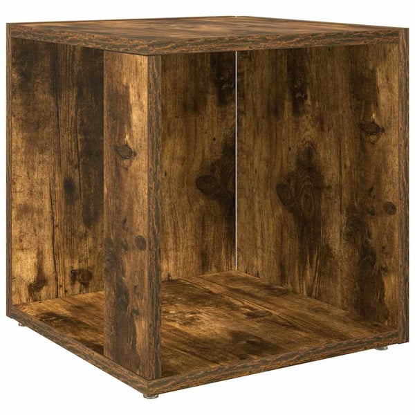 vidaXL Sidebord røkt eik 33x33x34,5 cm konstruert tre