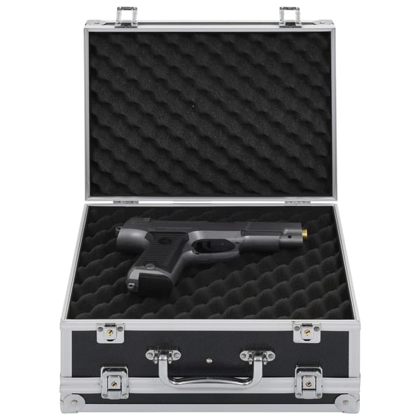 vidaXL Pistolväska aluminium ABS svart