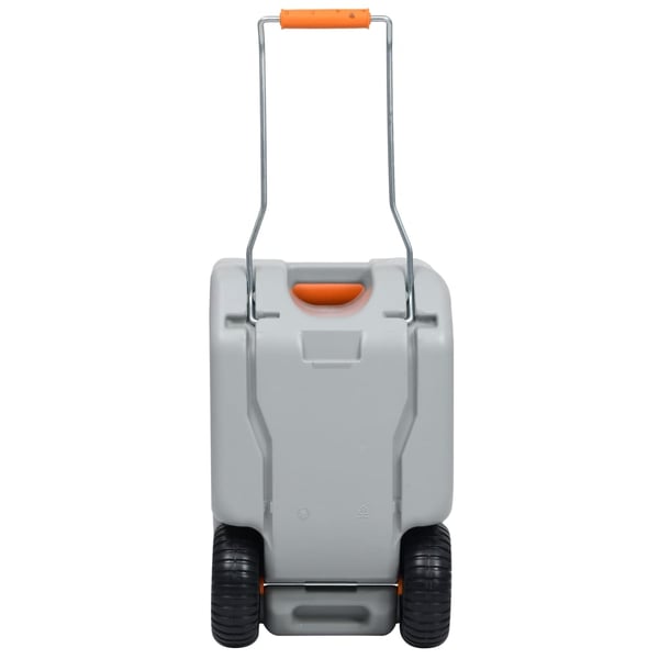 vidaXL Vanntank med hjul for camping 25 L grå