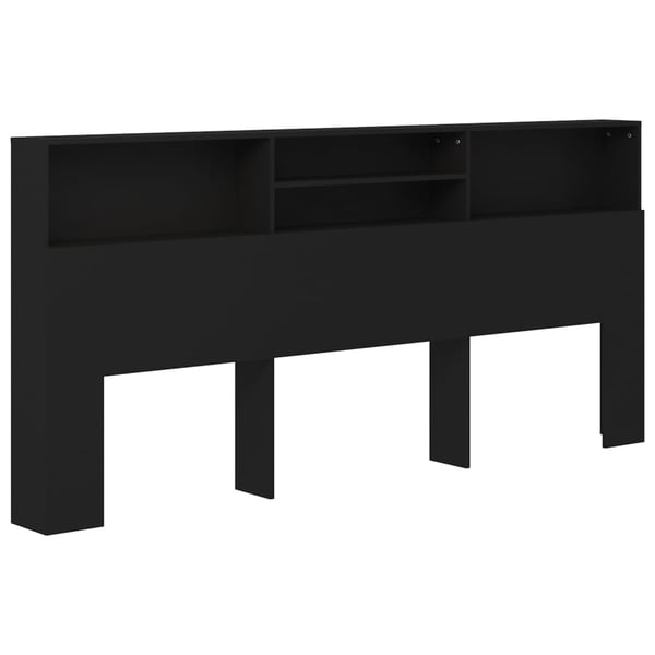 vidaXL Sengegavlskap svart 220x19x103,5 cm
