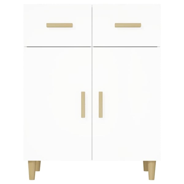 vidaXL Skjenk hvit 69,5x34x89 cm konstruert tre