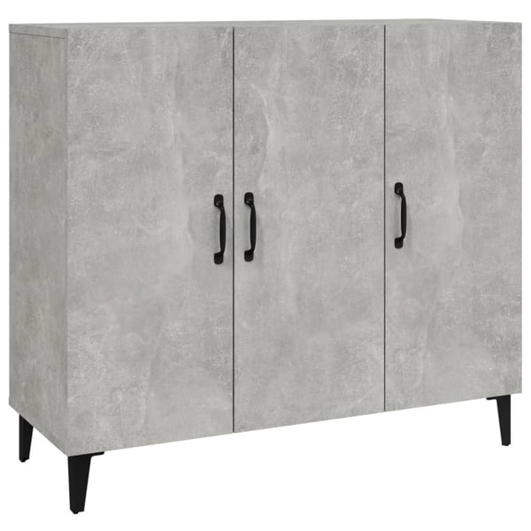 vidaXL Skjenk betonggrå 90x34x80 cm konstruert tre