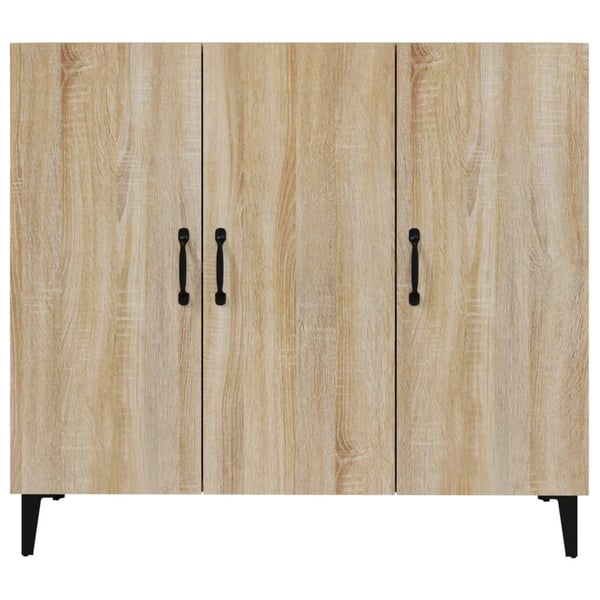 vidaXL Skjenk sonoma eik 90x34x80 cm konstruert tre