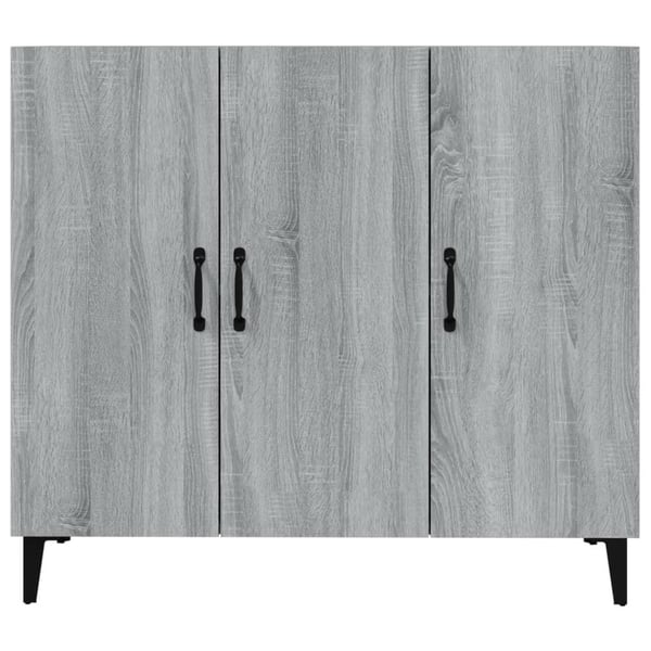 vidaXL Skjenk grå sonoma 90x34x80 cm konstruert tre