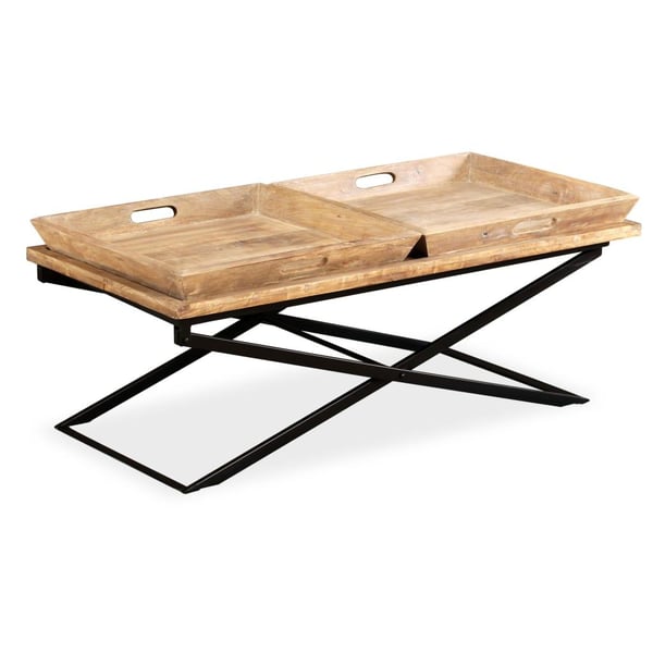 vidaXL Sofabord heltre mango 110x55x42 cm change2