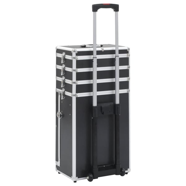 vidaXL Sminketralle aluminium svart