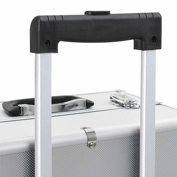 vidaXL makeupkuffert aluminium sølvfarvet