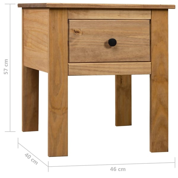 vidaXL Nattbord 46x40x57 cm furu Panama Range