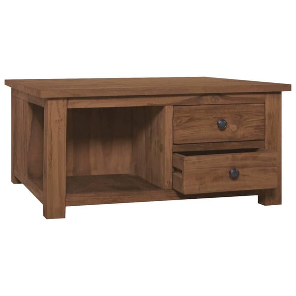 vidaXL sofabord 68x68x33 cm massivt teaktræ