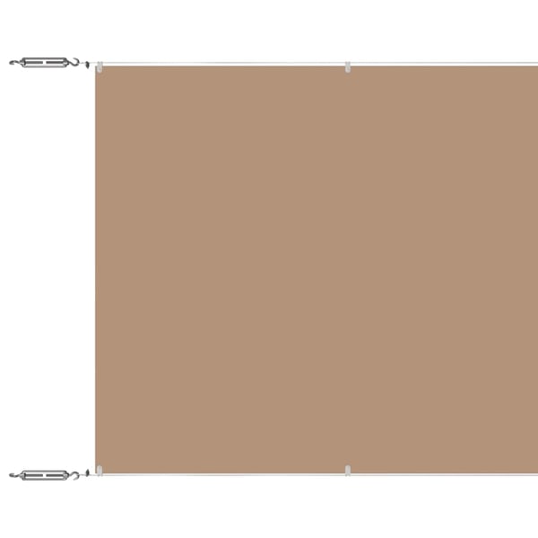 vidaXL Pystymarkiisi taupe 100x1000 cm Oxford kangas