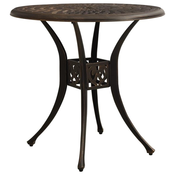 vidaXL Hagebord bronse 78x78x72 cm støpt aluminium