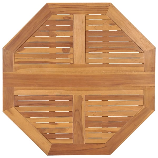 vidaXL foldbart havebord 90x90x75 cm massivt teaktræ