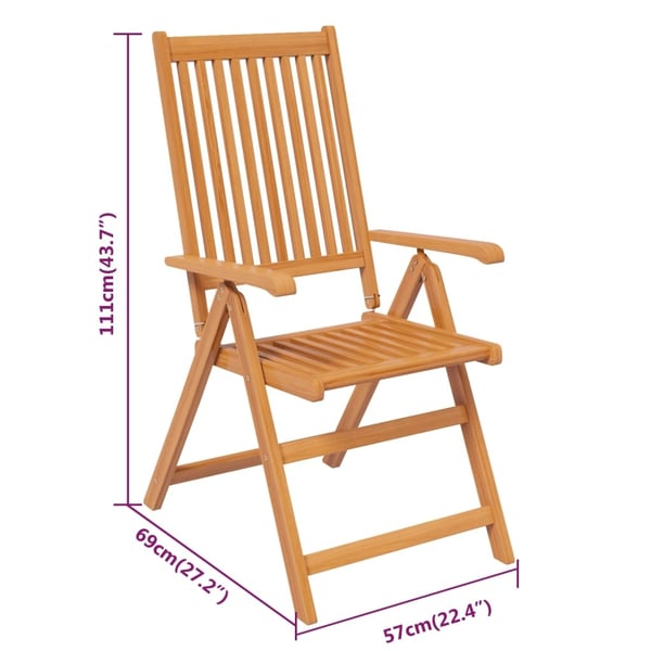 vidaXL Utendørs spisestue 9 deler heltre akasie 160-240 cm
