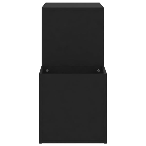 vidaXL skoskab 105x35,5x70 cm konstrueret træ sort