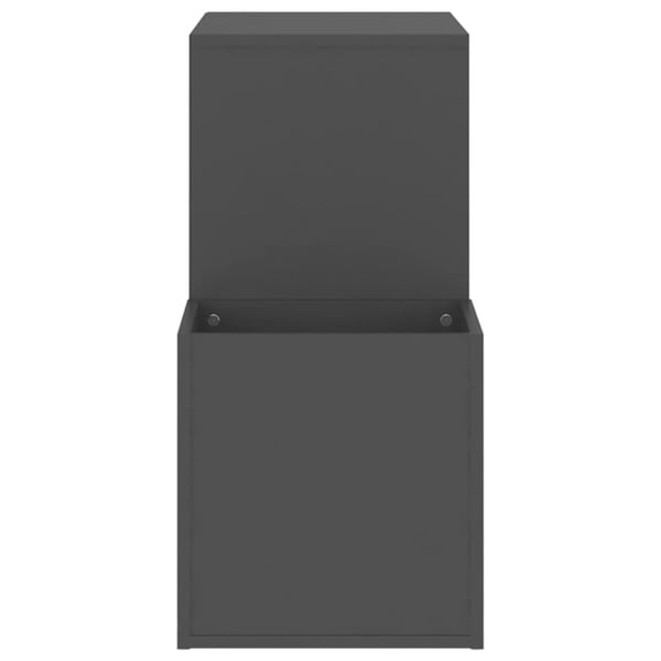 vidaXL Skoskap for gang grå 105x35,5x70 cm konstruert tre