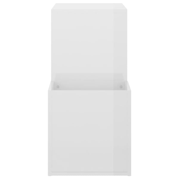 vidaXL Skoskap for gang høyglans hvit 105x35,5x70 cm konstruert tre