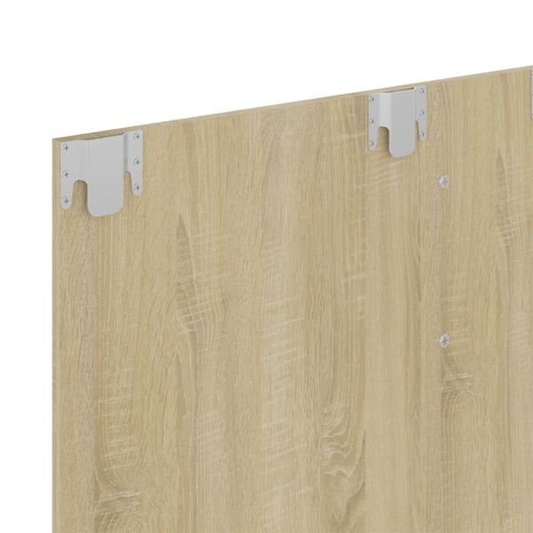 vidaXL Veggmontert TV-benk sonoma eik 120x23,5x90 cm konstruert tre