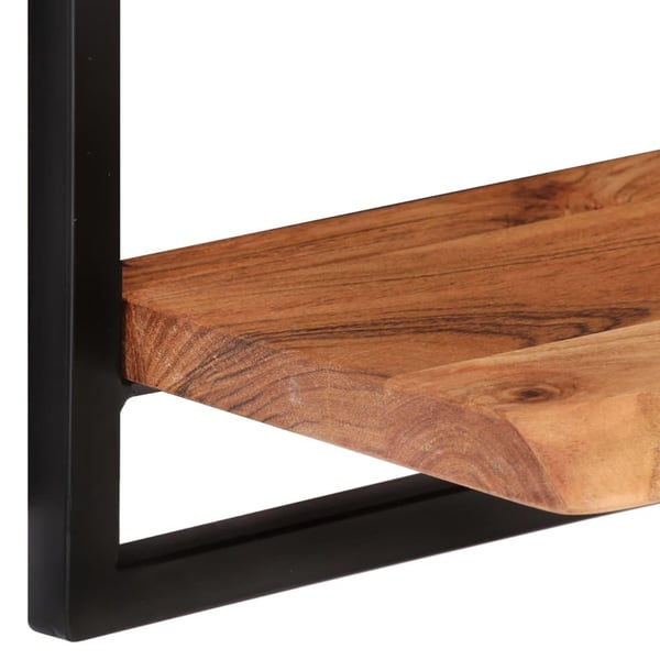 vidaXL Vegghyller 2 stk 60x25x35 cm heltre akasie og stål