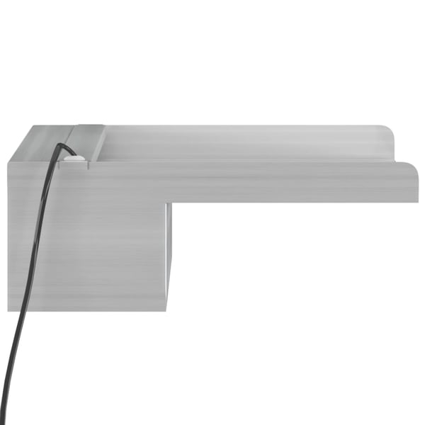 vidaXL vandfald med LED'er og RGB-farver 30 cm rustfrit stål