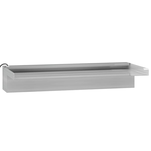 vidaXL Vannfall med RGB LED rustfritt stål 45 cm