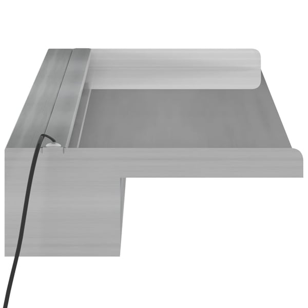 vidaXL Vannfall med RGB LED rustfritt stål 108 cm