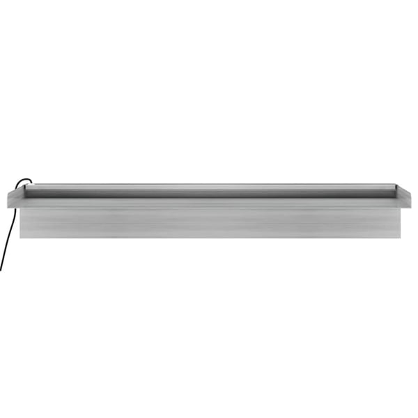 vidaXL vandfald med LED'er og RGB-farver 60 cm rustfrit stål