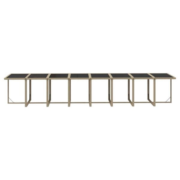 vidaXL spisebordssæt til haven 17 dele med hynder polyrattan beige