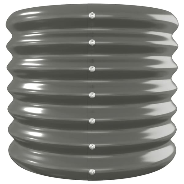 vidaXL plantekasse 332x40x36 cm galvaniseret stål grå